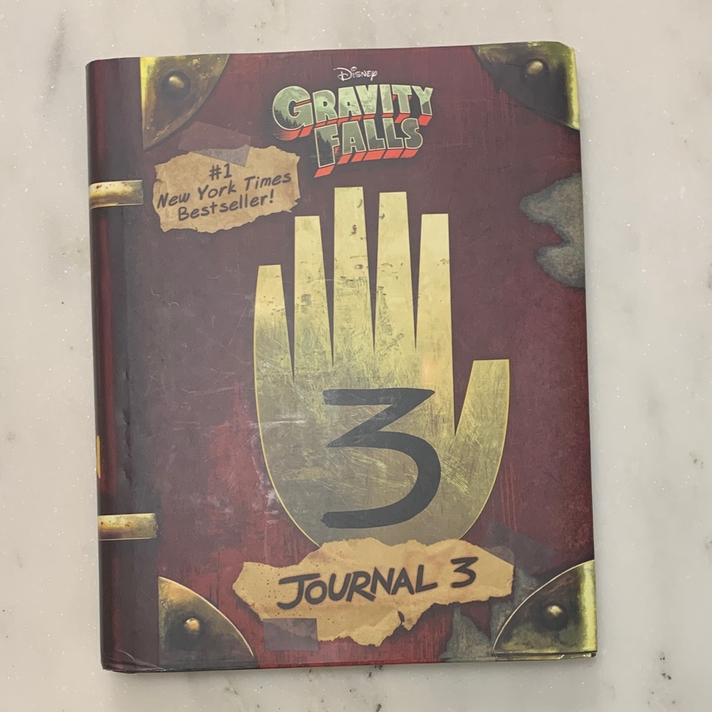 Disney Gravity Falls Journal 3 Red and Gold Hard Cover